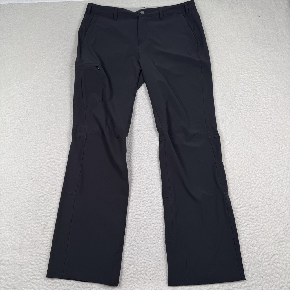 Rei Co-Op Reg Fit Women 12 Sahara Roll Up Black Convertible Outdoor Hiking Pants